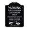 Signmission Parking for Laundry Customers Only Unauthorized Vehicles Towed at Vehicle Owners Exp, BS-1824-23443 A-DES-BS-1824-23443 - alternate 1